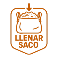 Llenado de saco para escombro